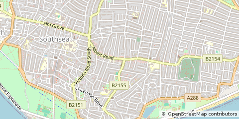 Map of Southsea, Hampshire