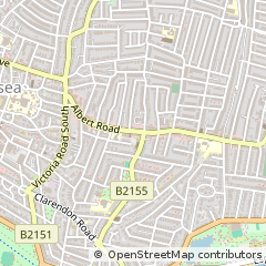 Map of Southsea, Hampshire