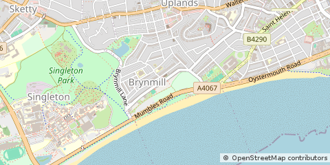 Map of Swansea