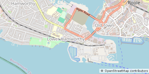 Map of Poole, Dorset