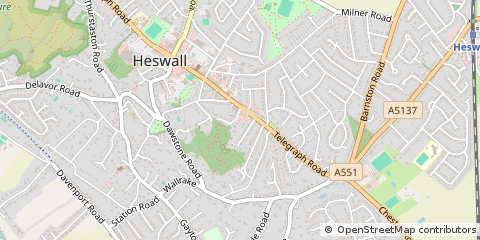 Map of Wirral