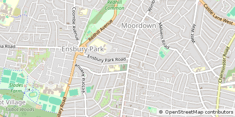 Map of Bournemouth, Dorset