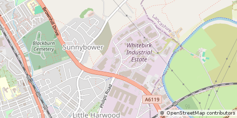 Map of Blackburn, Lancashire