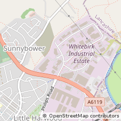 Map of Blackburn, Lancashire