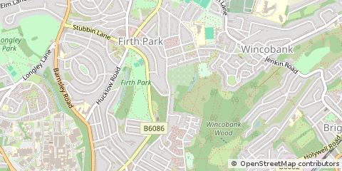 Map of Sheffield