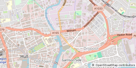 Map of Hull, North Humberside