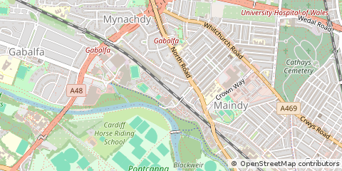 Map of Cardiff