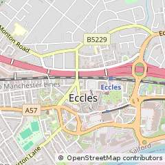 Map of Eccles, Greater Manchester