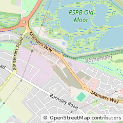 Map of Rotherham, South Yorkshire