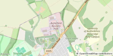Map of Luton