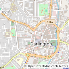 Map of Darlington, Co. Durham