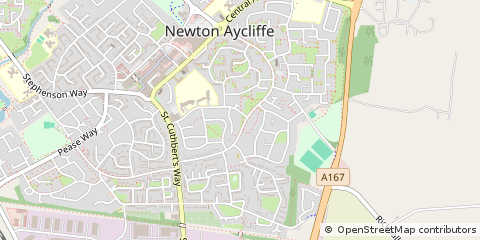 Map of Newton Aycliffe, County Durham