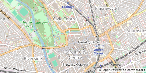 Map of Cardiff