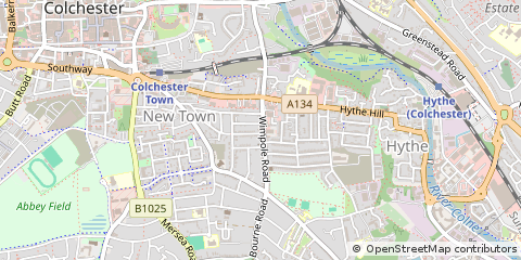 Map of Colchester, Essex