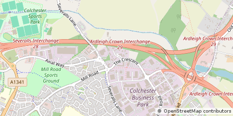 Map of Colchester, Essex