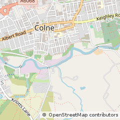 Map of Colne, Lancashire