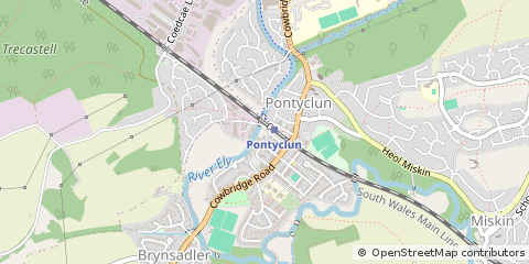 Map of Pontyclun