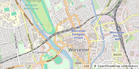 Map of Worcester
