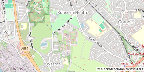 Map of Runcorn, Cheshire