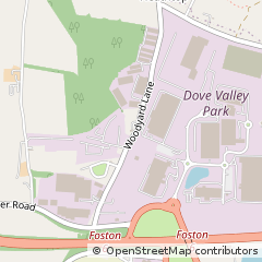 Map of Foston, Derbyshire