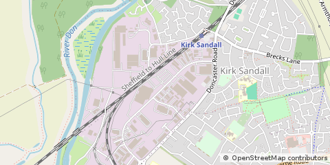 Map of Doncaster, South Yorkshire