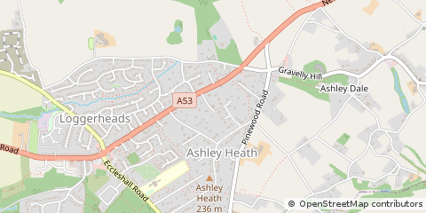 Map of Market Drayton