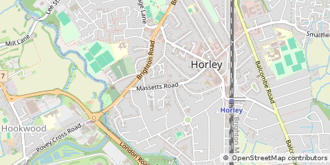 Map of Horley, Surrey