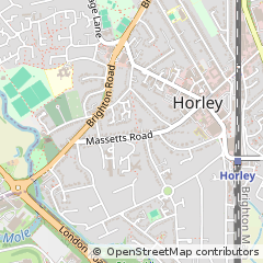 Map of Horley, Surrey