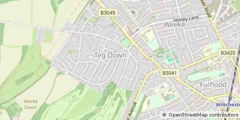 Map of Winchester