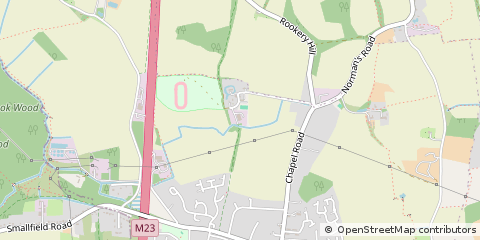 Map of Chapel Road,smallfield, Horley, Surrey