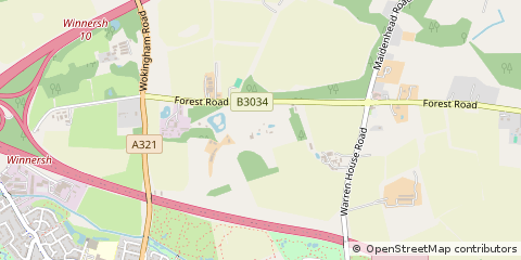 Map of Wokingham, Berkshire