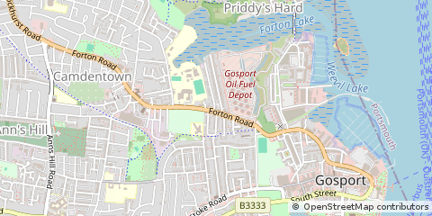 Map of Gosport, Hampshire