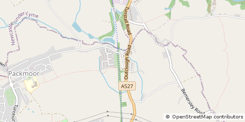 Map of Stoke-on-Trent, Staffordshire