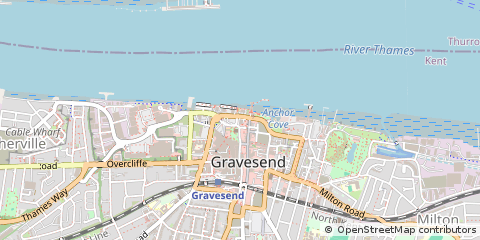 Map of Gravesend