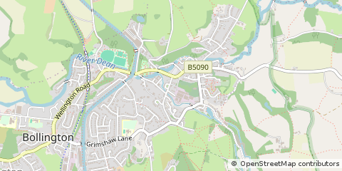 Map of Macclesfield, Cheshire
