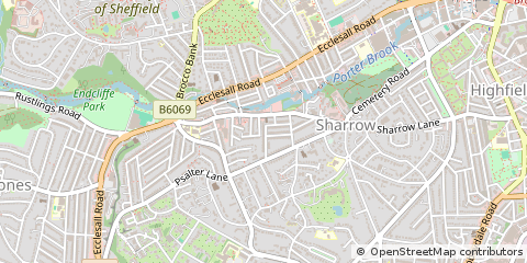 Map of Sheffield