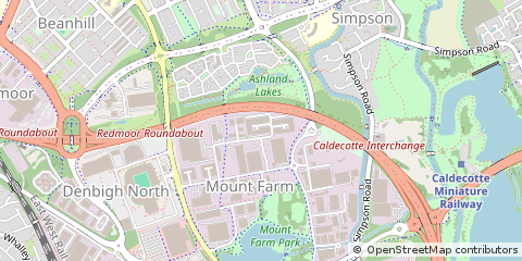 Map of Milton Keynes
