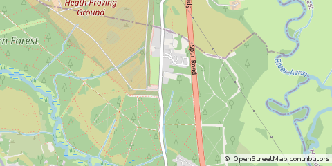 Map of Christchurch, Dorset