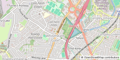 Map of Oldbury, West Midlands