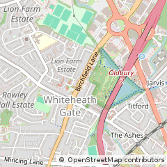 Map of Oldbury, West Midlands