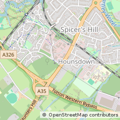 Map of Southampton, Hampshire