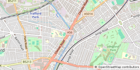 Map of Manchester, Lancashire