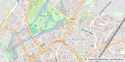Map of Leicester