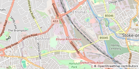 Map of Stoke-on-Trent