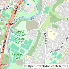Map of Caerdydd