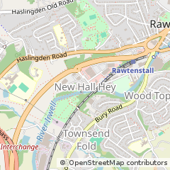 Map of Rossendale, Lancashire
