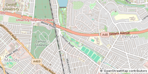 Map of Cardiff