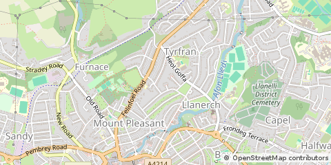 Map of Llanelli