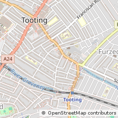 Map of Tooting, London