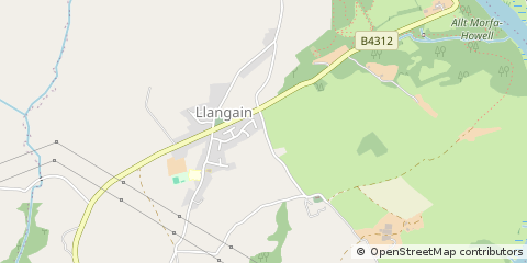 Map of Carmarthen